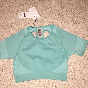 Ultra seamless Gymshark short sleeve crop top